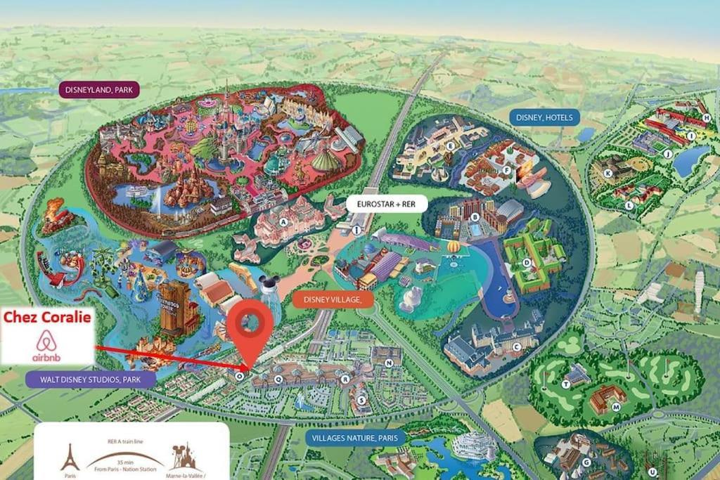 Disneyland Paris, Appartement 70M², Parking Prive Serris Ngoại thất bức ảnh